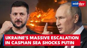 Ukraine's biggest blitz: Russian oil rig bombed by Ukraine in Caspian Sea