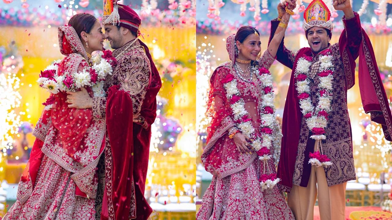 Television actress Sara Khan tied the knot with Sunil Lahri’s son, Krish Pathak, marking their interfaith union with Saat Phere and Nikaah. They met on a dating app and had court marriage on October 6. Read full story here