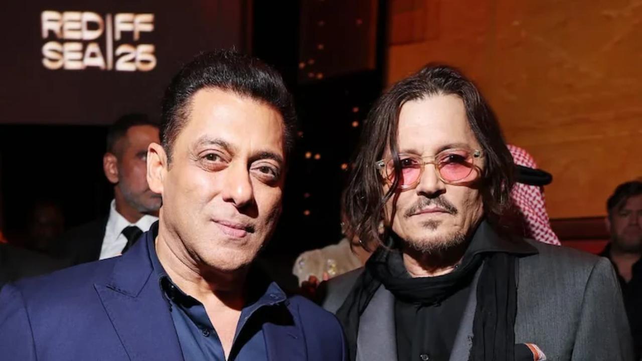 Salman Khan poses with Johnny Depp at Red Sea Film Festival; fans react