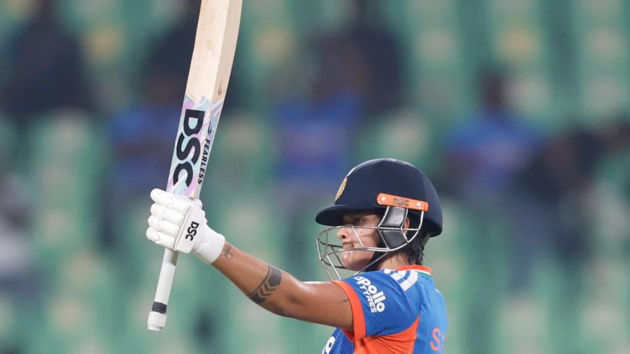 <p>They now top the list for most partnership runs in Women`s T20Is for any wicket, having accumulated 3107 runs together <em><strong><span class="_aupe copyable-text xkrh14z" style="white-space: pre-wrap;">(Pic: @BCCIWomen)</span></strong></em></p> <p>They now top the list for most partnership runs in Women`s T20Is for any wicket, having accumulated 3107 runs together <em><strong><span class="_aupe copyable-text xkrh14z" style="white-space: pre-wrap;">(Pic: @BCCIWomen)</span></strong></em></p>