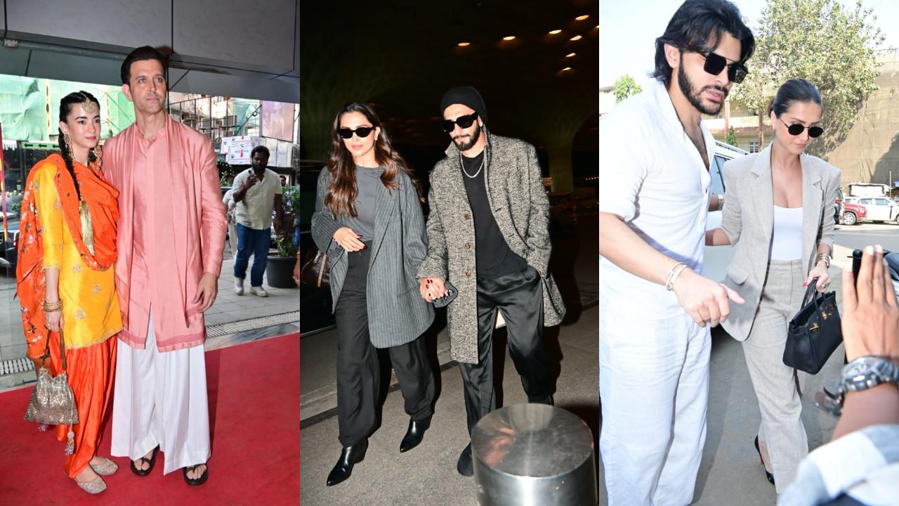 Spotted in the city: Hrithik-Saba, Deepika-Ranveer, Tara-Veer and more