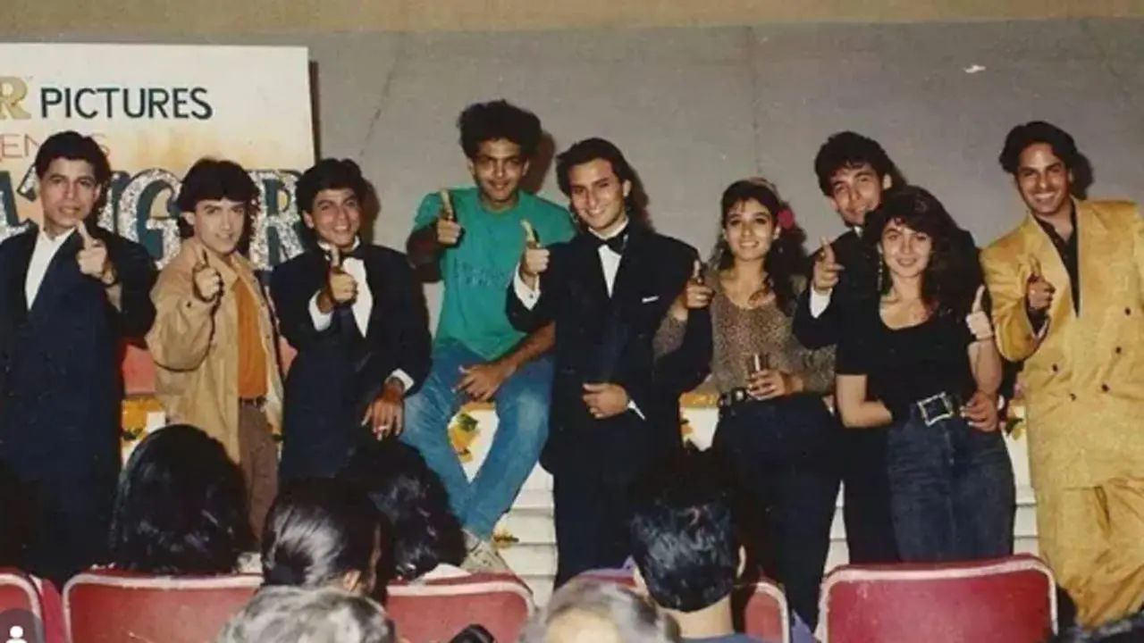 Sudesh Berry shares pic from Pehla Nasha with Shah Rukh, Aamir & Saif Ali Khan