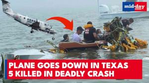 Mexican Navy plane crashes in Texas fog, at least 5 dead in Galveston Bay