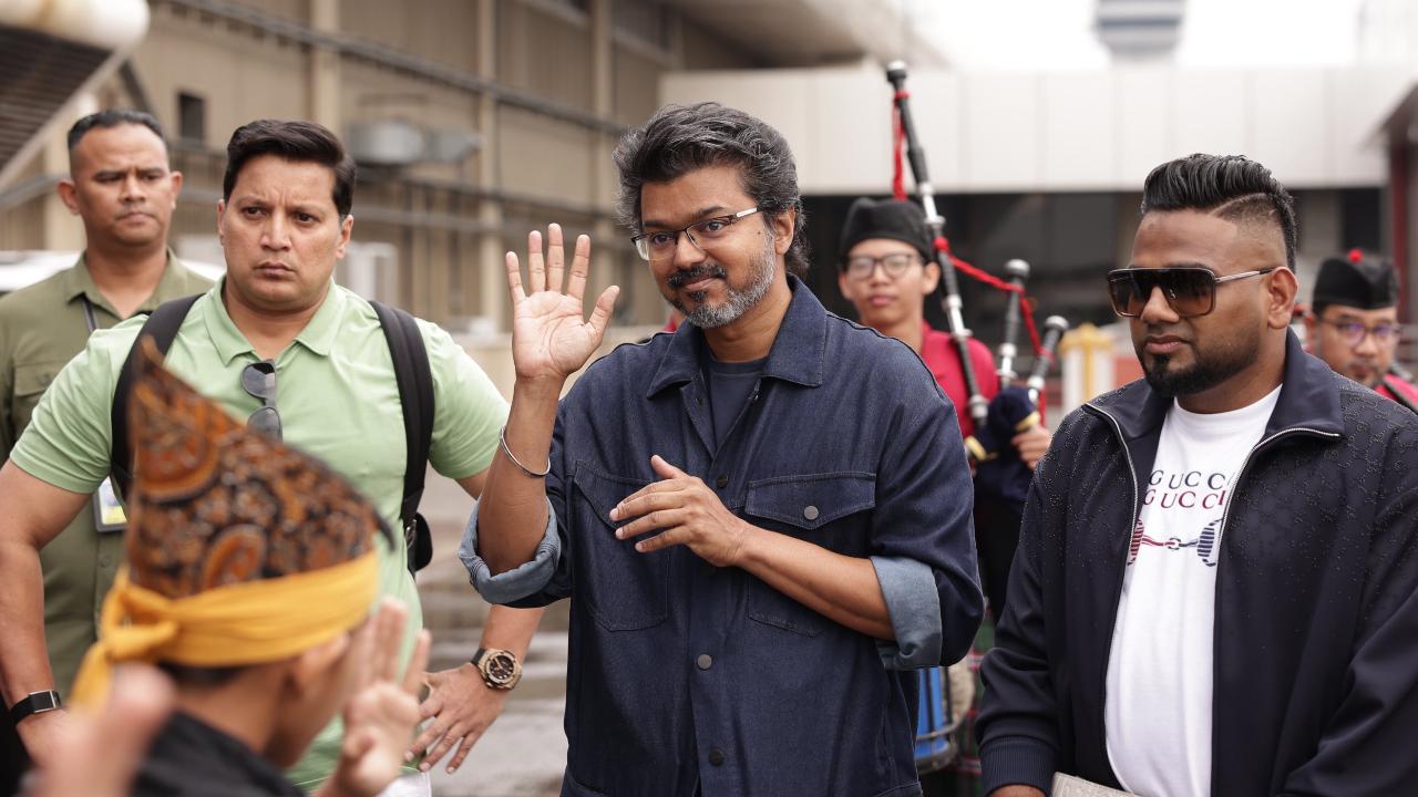 Thalapathy Vijay receives grand welcome in Malaysia ahead of Jana Nayagan audio 