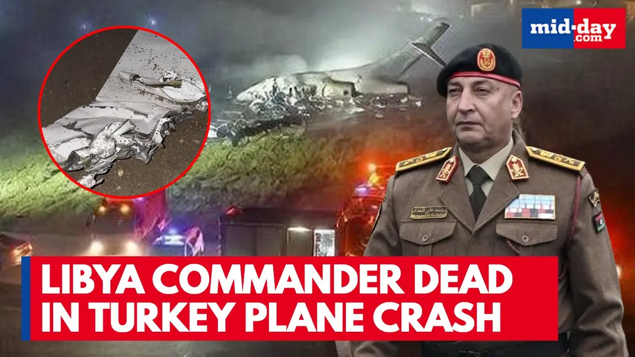 Turkey plane tragedy: jet explodes and vanishes, Libya military chief killed