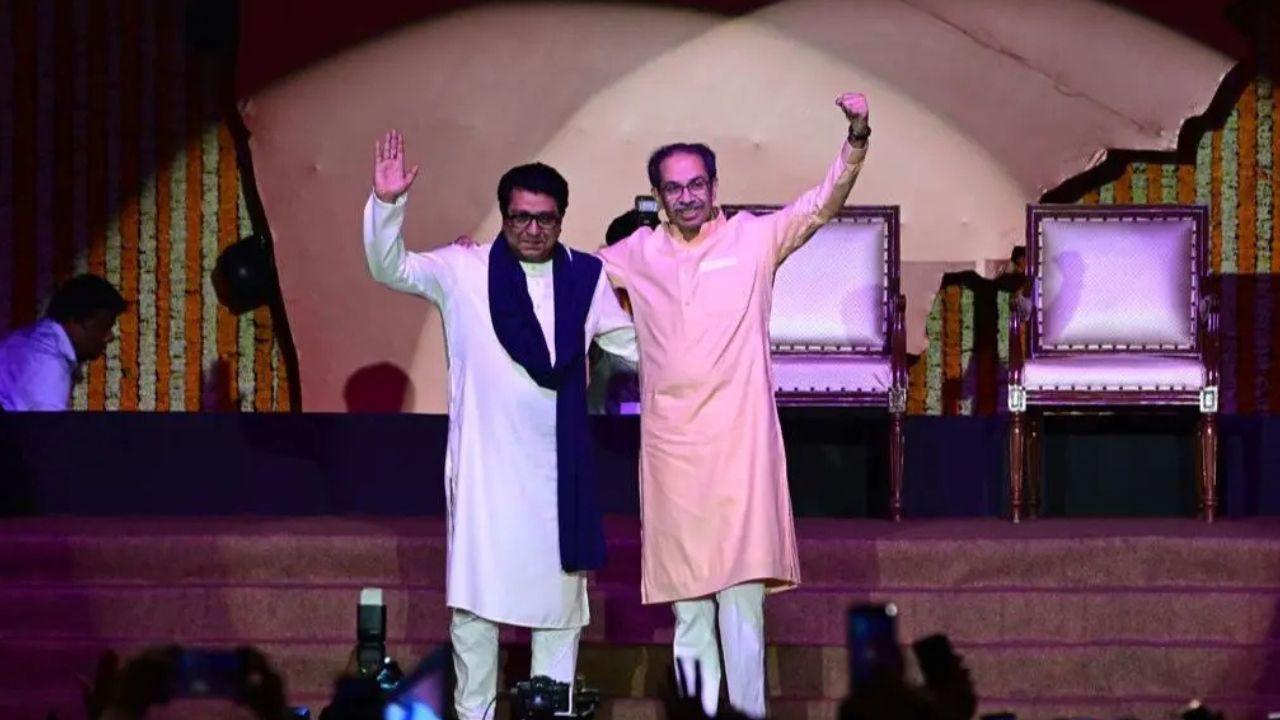 <p><strong>Impact: </strong>The remarks triggered a war of words, polarising political discourse in Maharashtra. The alliance also reshaped opposition strategies for the Brihanmumbai Municipal Corporation (BMC) elections, forcing parties to recalibrate their campaigns.</p>
<p><strong>Solution/Govt response: </strong>The BJP maintained that the alliance would not affect electoral outcomes, while Shiv Sena (UBT) and MNS projected unity as a response to what they termed political marginalisation. PIC/ ASHISH RAJE</p>