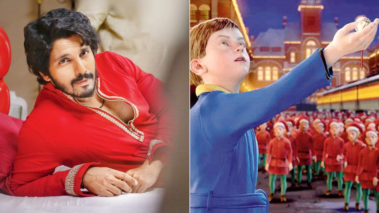 Kanwar Dhillon; (right) A still from ‘The Polar Express’