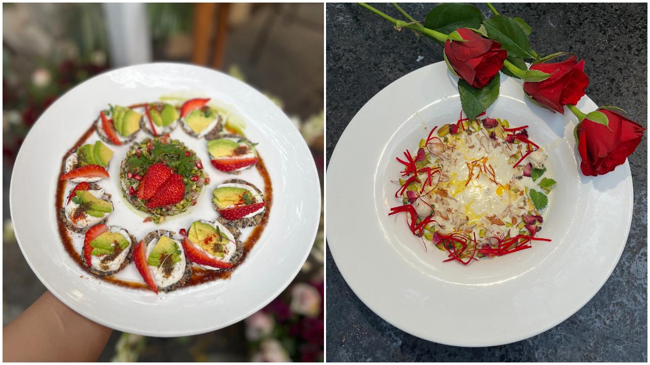 Santé Spa Cuisine’s Valentine’s Day special menu brings together vibrant flavours and textures, and organic ingredients. One can begin with Strawberries and Avo Chaat Plat, followed by Royal Kashmiri Jardaloo Biryani for main course. Conclude your celebration with the indulgent Zafferani Fig and Makhana Parfait, a dessert made with roasted fox nuts and pistachios sautéed in ghee and finished with sweet, soaked figs. 
Where - Santé Spa Cuisine, Multiple Outlets