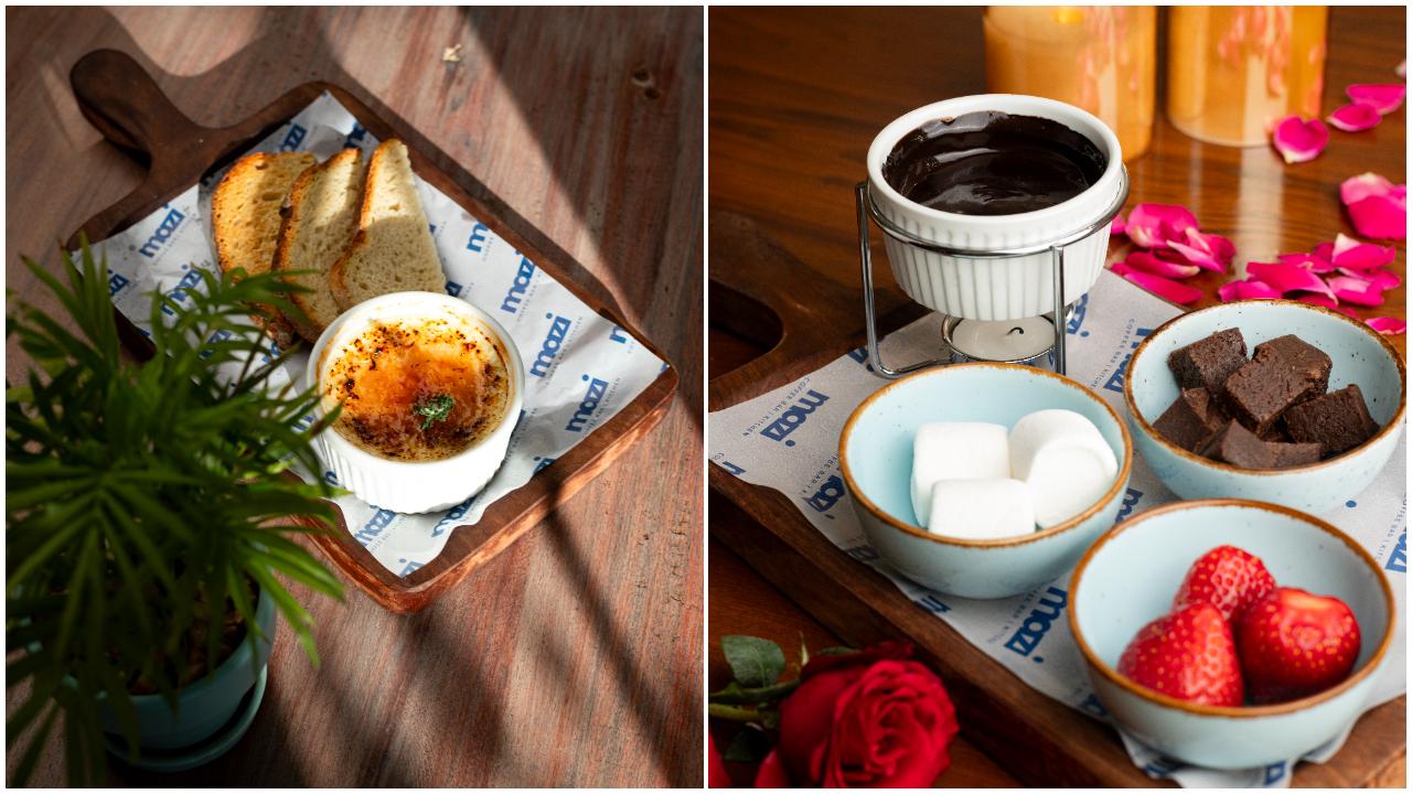 Enjoy a special Valentine’s Day menu at Mazi Coffee Bar. Start with the Strawberry Burrata Salad. For a hearty option, try the Gochujang Pasta Bake, featuring rigatoni tossed with veggies, parmesan, and bocconcini cheese in a rich Gochujang sauce. End on a sweet note with the Chocolat Hazelnut Gâteaux or Chocolate Fondue.
Where: Mazi Coffee Bar & Kitchen, Santacruz
