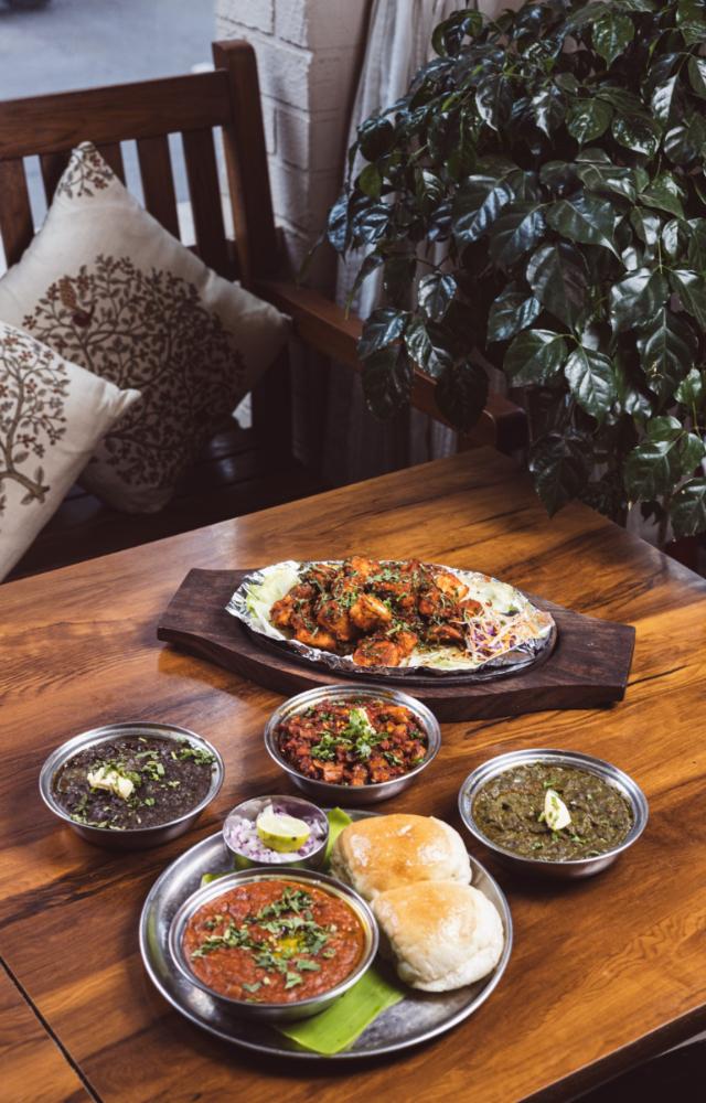 The menu offers unexpected twists on the beloved dish, from the refreshing Green Pav Bhaji to the Sizzler Masala Pav.