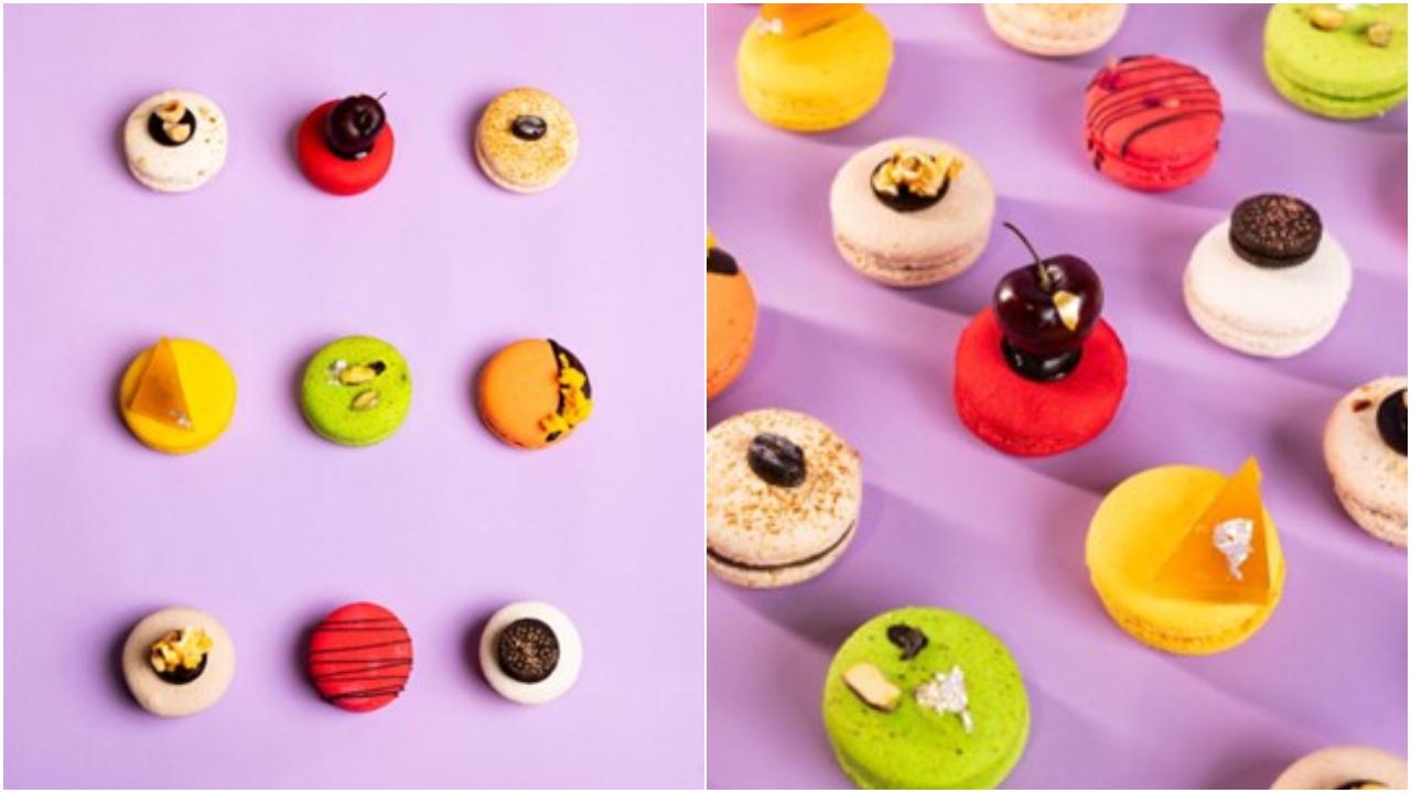 Péché Mignon at Novotel Juhu Beach has introduced a special ‘World of Macarons’ menu showcasing gourmet macarons inspired by global flavours. The menu features indulgent flavours like Cherry White Chocolate Ganache, Milk Chocolate Ganache Date and Rose, Nutty Pistachio Rose-scented filling, Mango Jelly with Spice Ganache, among others.
What: Macarons Menu
When: Till February 28
Where: Novotel Mumbai, Juhu Beach