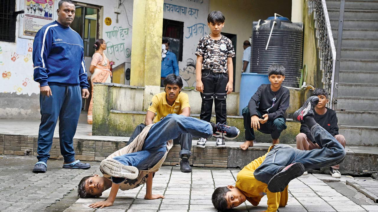  Akash Dhangar (left), popularly known as BBoy Akku, the creator of Dharavi’s first hip-hop school HipHop Paathshala, believes that the discipline that dance provides helps the children in Dharavi to stay focused and make better life choices. File pic/Ashish Raje