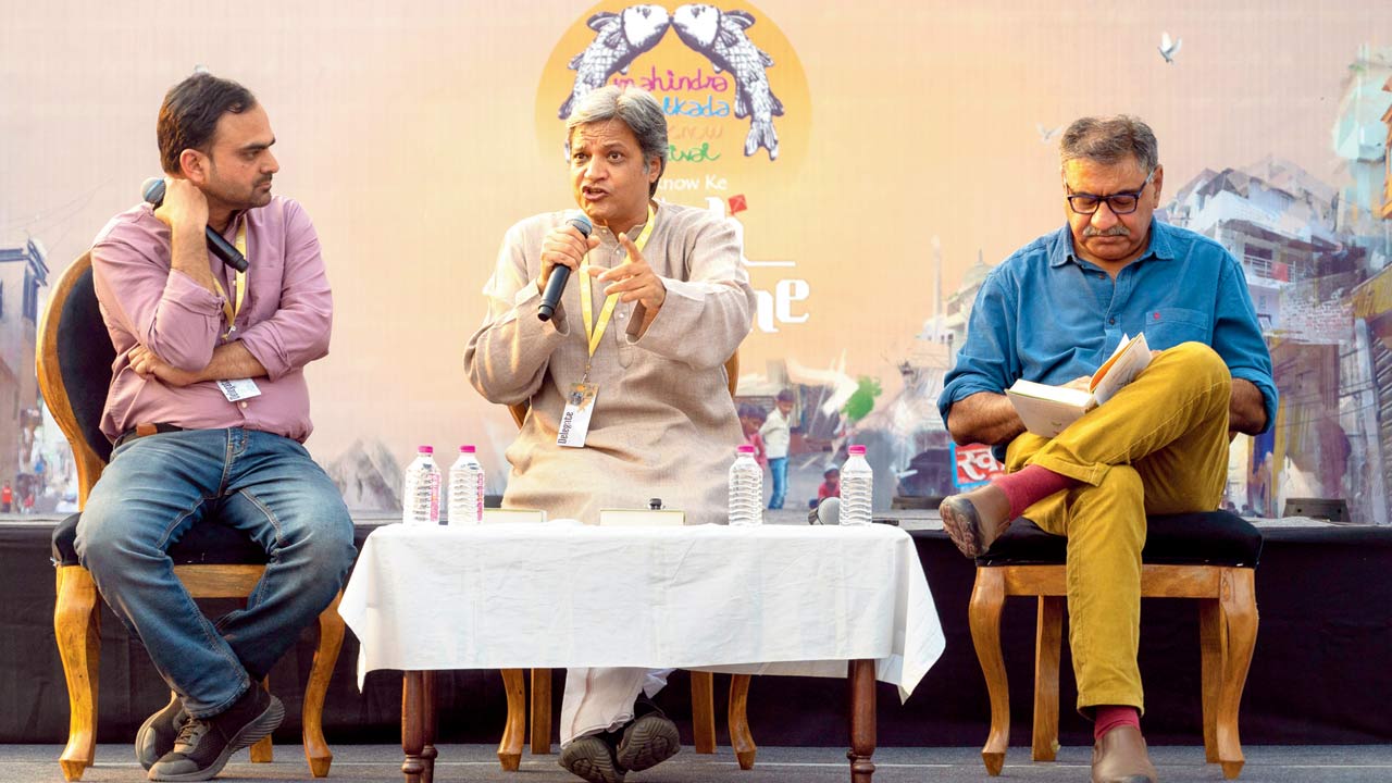 The Mango We Don’t Know: Conversation with (from left) Himanshu Bajpai, Sopan Joshi and Jamal Kidwai