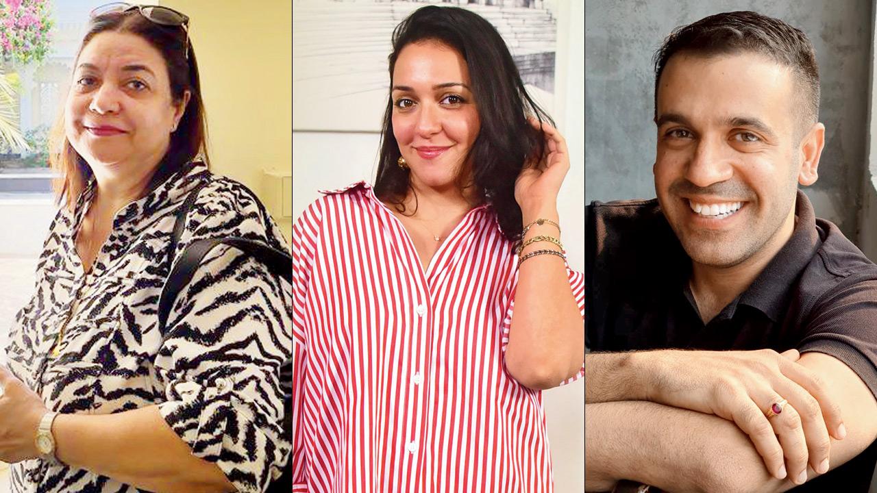 Bakhtawar Shroff, Nauheed Cyrusi and Ashdeen Lilaowala