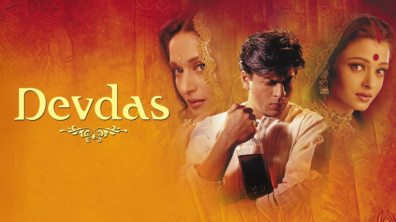 Devdas : Shah Rukh Khan, Madhuri Dixit, Aishwarya Rai
Devdas’s inability to be with Paro leads to self-destruction through alcohol. Even Chandramukhi’s care can’t save him. His tragic death outside Paro’s home cements his place as the ultimate symbol of unfulfilled love. 