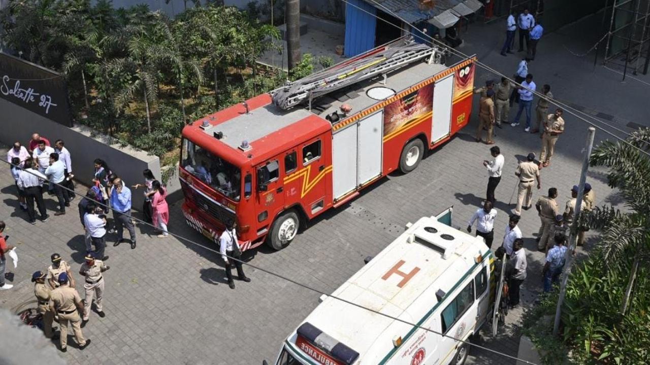 He said fire tenders were at the spot, and firefighting operations were underway