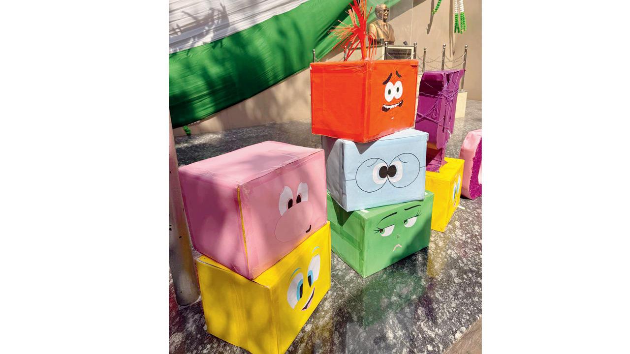 A quirky installation is placed inside the children’s zone 