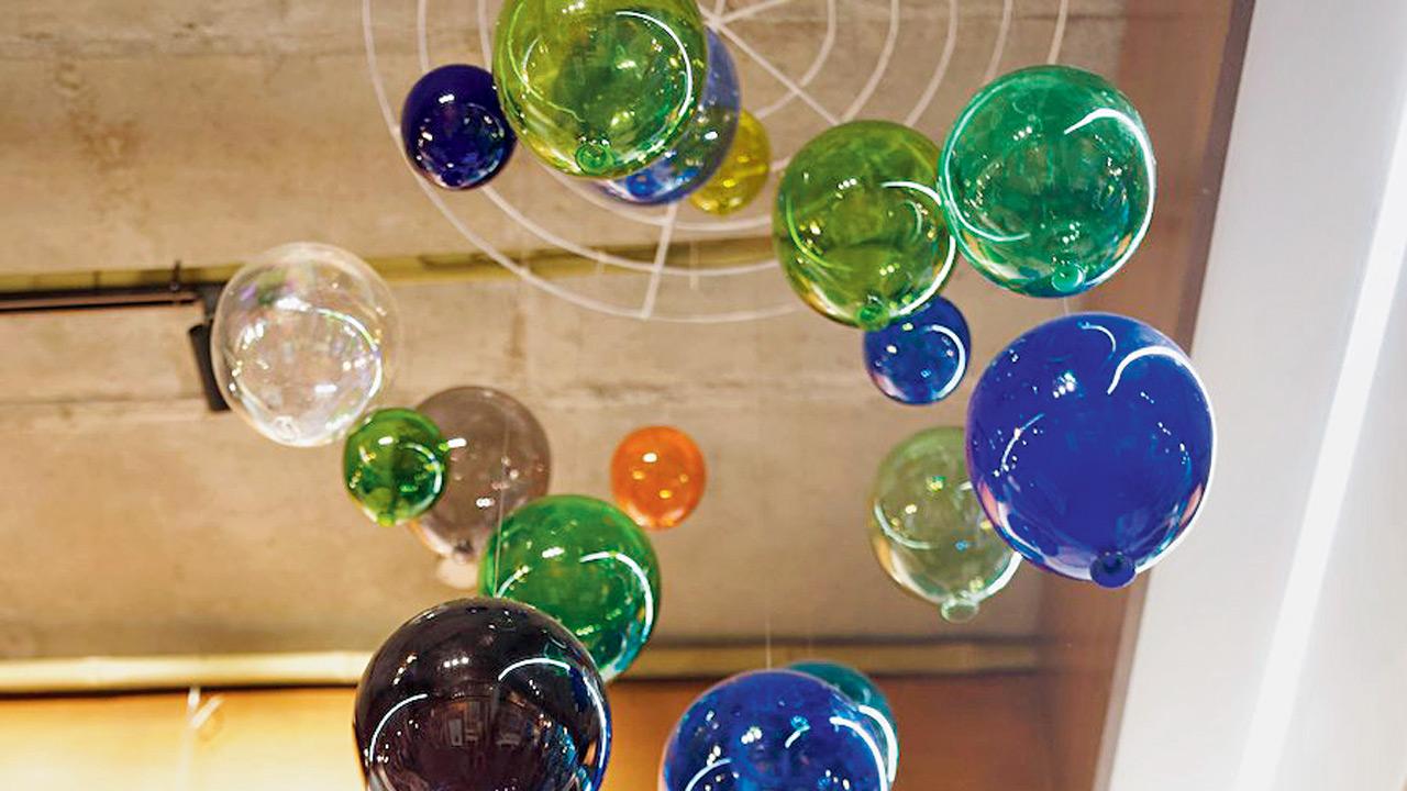 An installation of glass blown balloons will be on display at the exhibition supported by a leading watch company. Pic courtesy/Project tarasha team