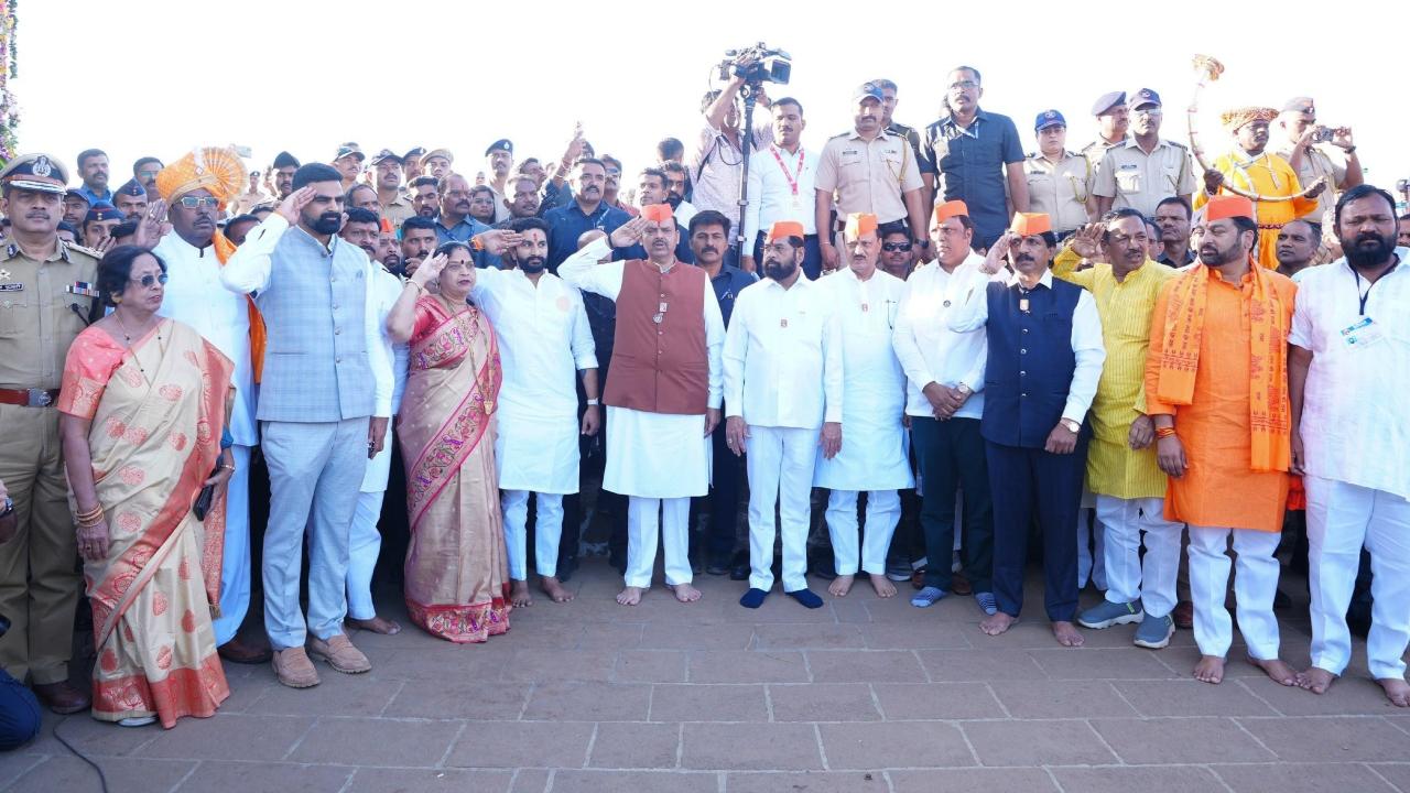 Shivaji Maharaj not only established 'Swarajya', but also ignited a sense of national pride, Fadnavis said while paying homage to the Maratha king at Shivneri Fort in Pune