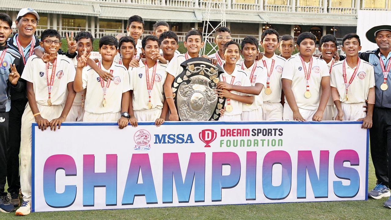 Dr Ambedkar Vidyalaya are Giles Shield champs