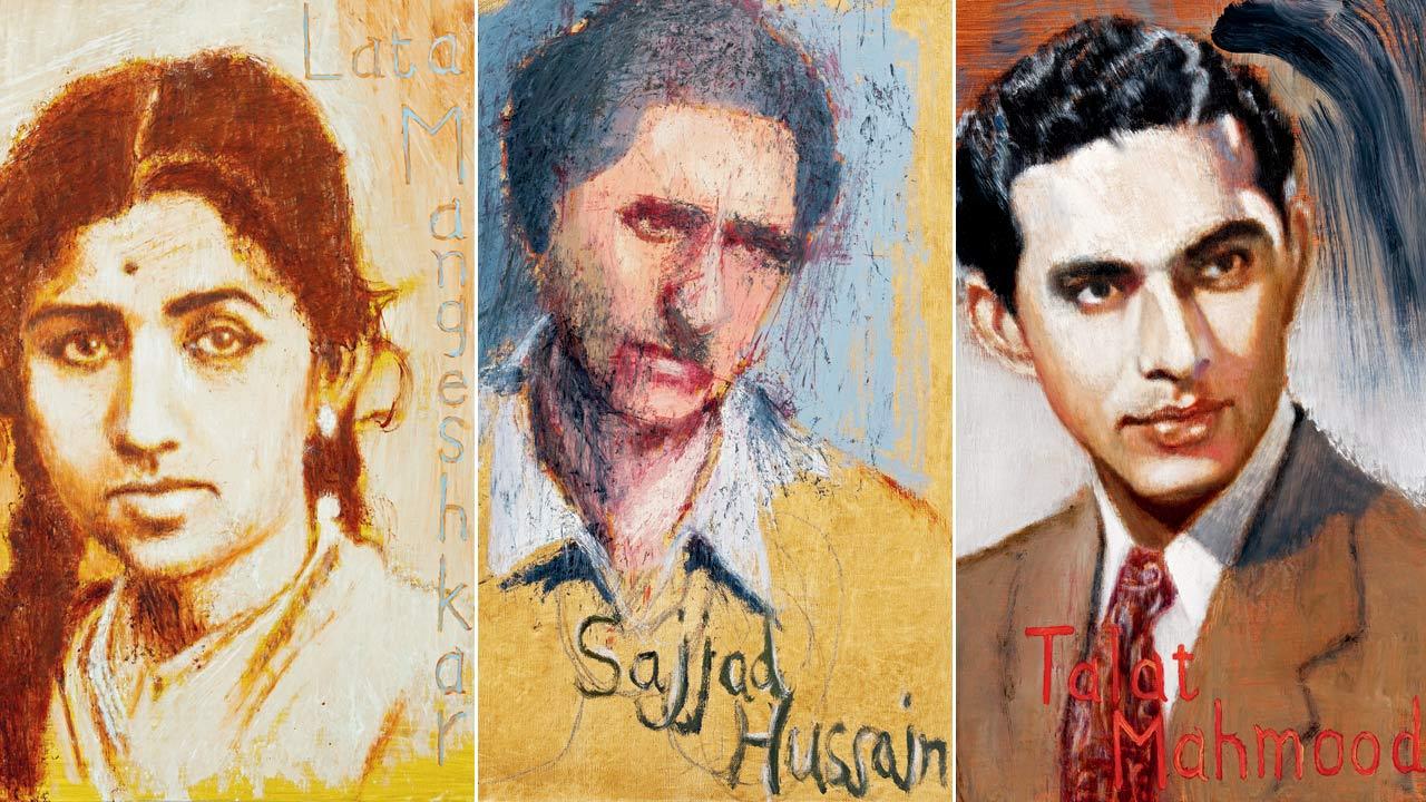 Lata Mangeshkar; Sajjad Hussain and Talat Mahmood