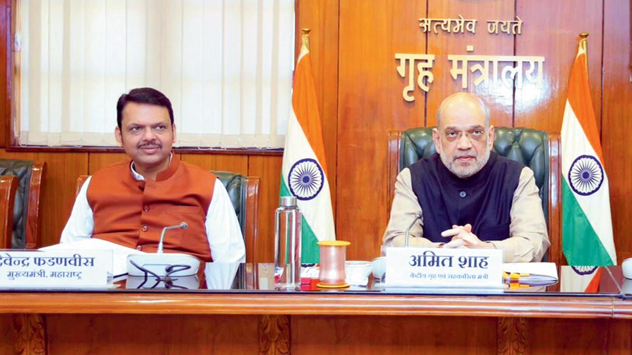CM Devendra Fadnavis in Delhi with Union Home Minister Amit Shah
