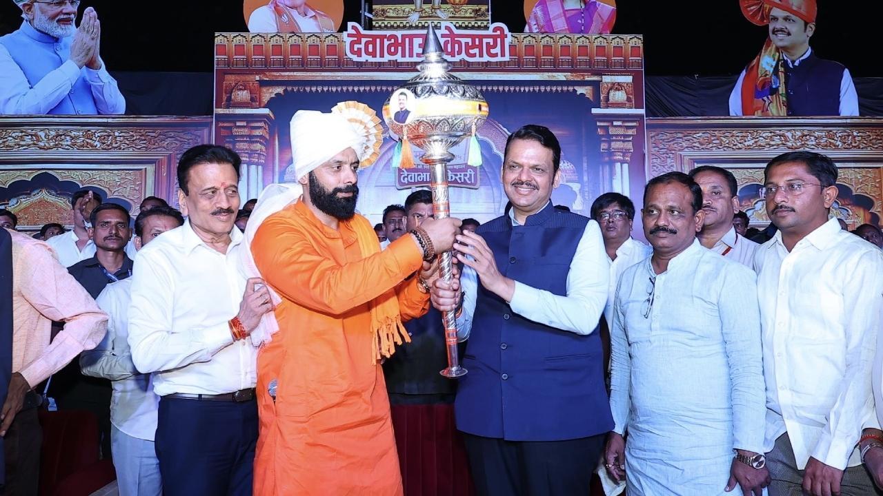 Maharashtra CM Devendra Fadnavis attends 'Namo Wrestling Mahakumbh 2.0' in Jalgaon