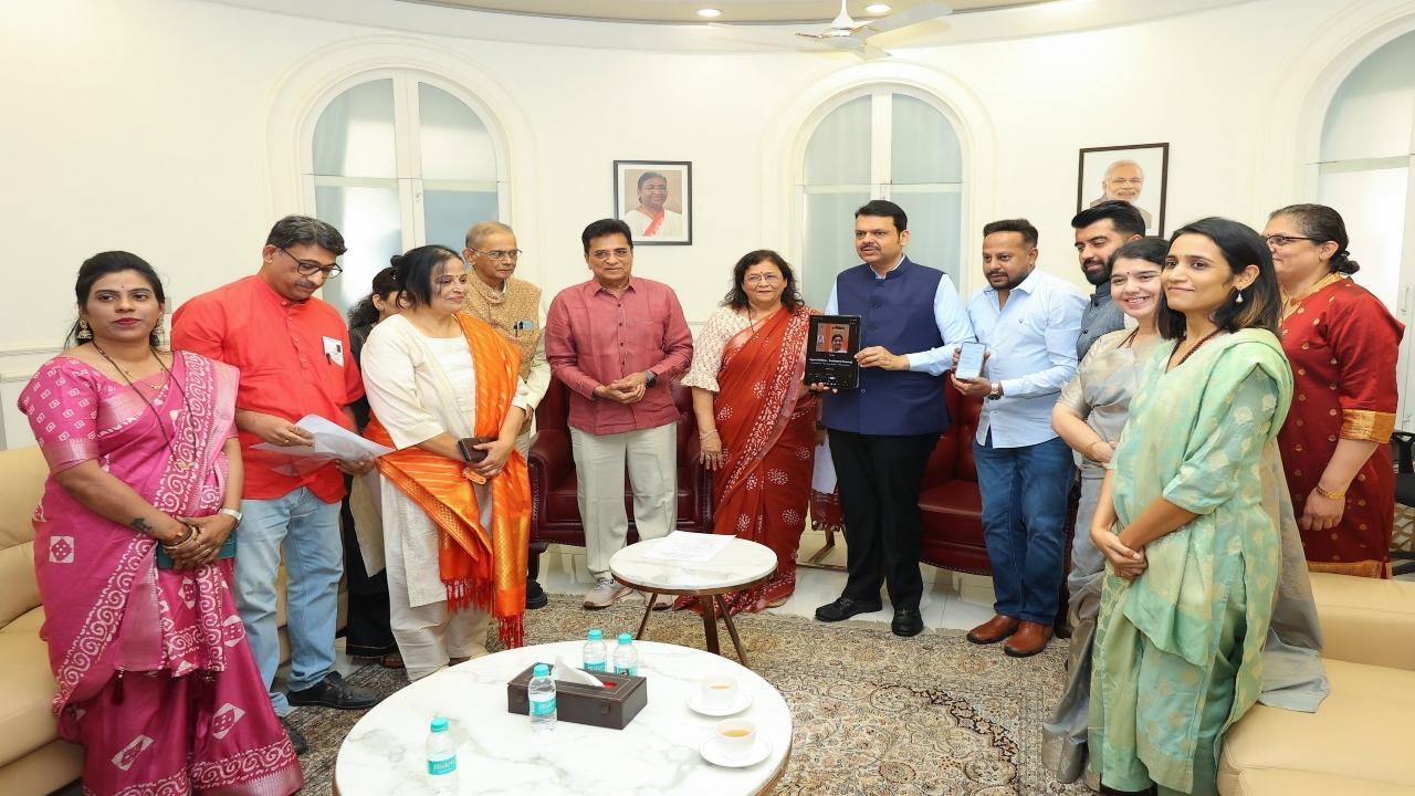 CM Devendra Fadnavis launches audiobook on Sushma Swaraj's life