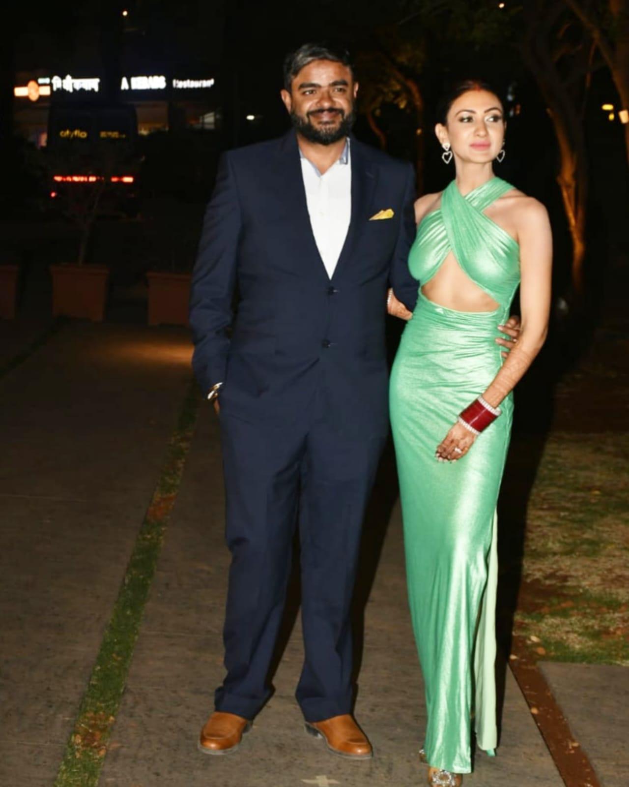 Siddharth Chopra & Neelam Upadhyay were snapped after their wedding as they went for their reception