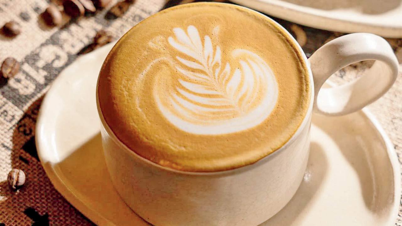 A cup of hazelnut latte