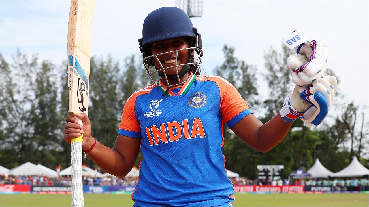 The biggest star of the day was all-rounder Gongadi Trisha, who complemented her excellent 3/15 with an unbeaten 33-ball 44 while batting. Trisha once again anchored India's chase with an unbeaten knock that was studded with eight fours.