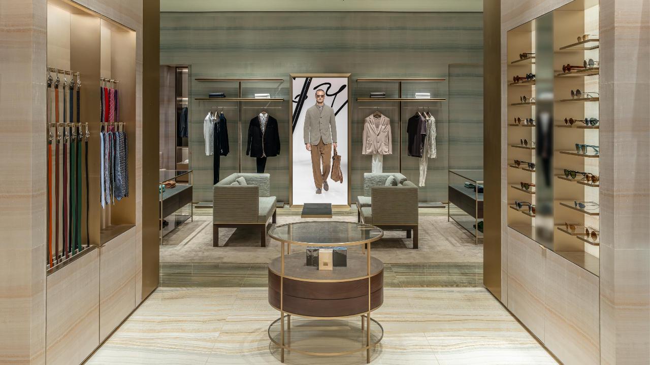 The Giorgio Armani in Mumbai boutique offers an extensive selection of the latest SS’25 ready-to-wear collections for men & women, accessories, Armani/Privé fragrances, and the exclusive Made to Measure service providing a seamless fusion of fashion and lifestyle in an intimate Italian setting