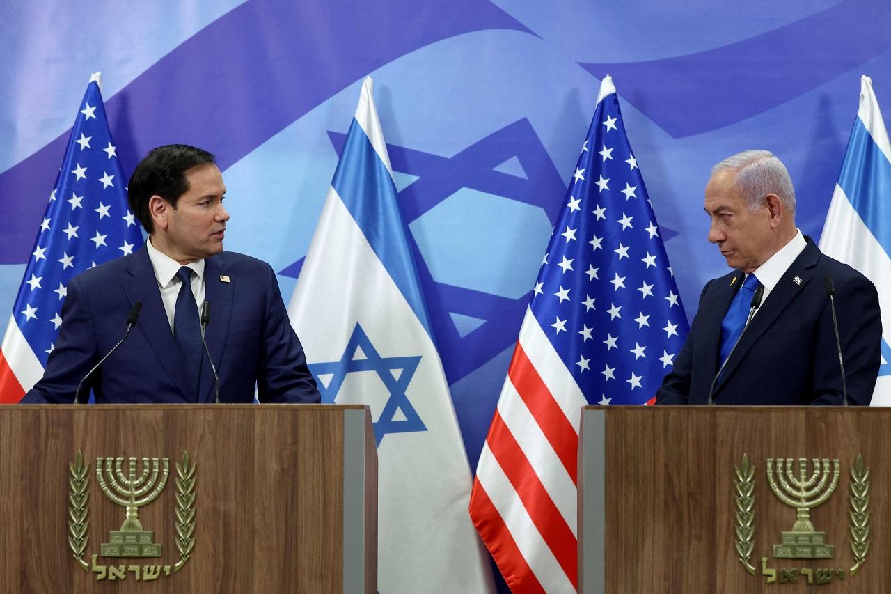 In his remarks, Netanyahu called President Trump 