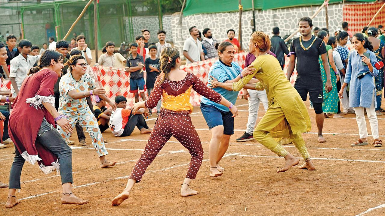 The tournament at Cheetah Camp, Mankhurd, on Tuesday. Pic/Kirti Surve Parade