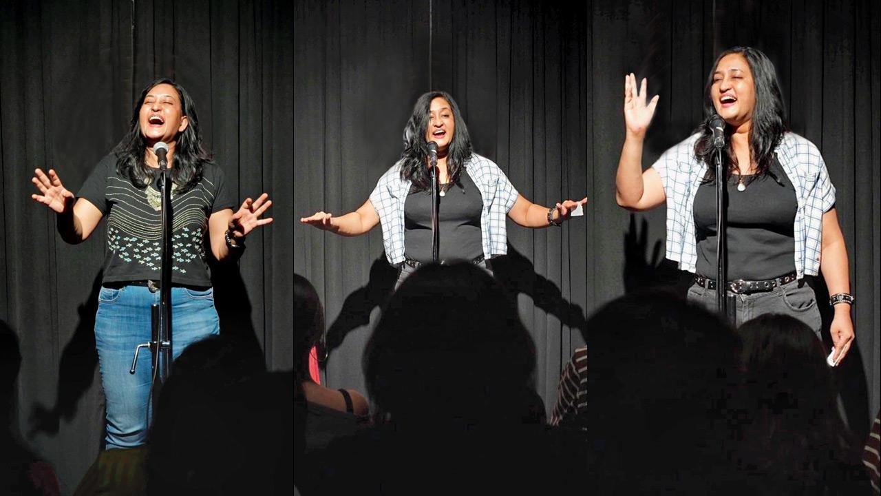 Kajol Srinivasan delivers punchlines at previous shows