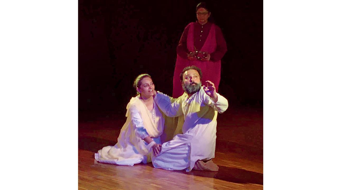 A moment from the performance