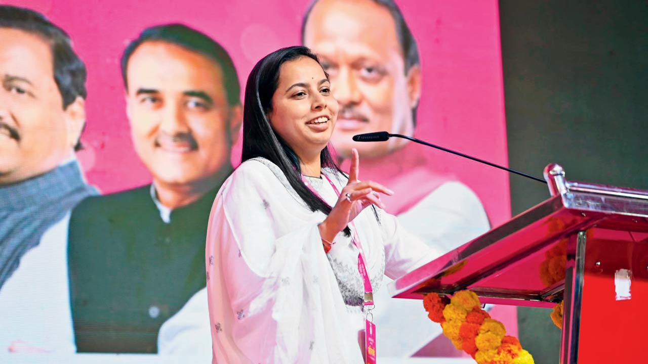 Aditi Tatkare, minister for women and child development. Pic/X/@iAditiTatkare