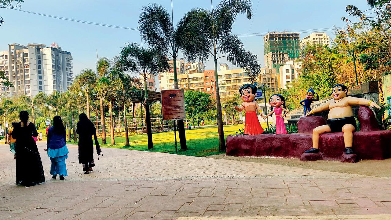 The Gyan Jyoti Savitribai Phule Udyan, which Kanakia Road residents consider the locality’s green lungs