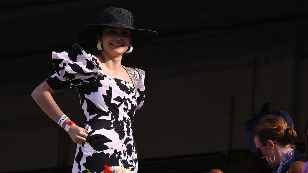 Just like there was a classic white hat, one attendee also sported a classic black hat that showcased its timeless nature