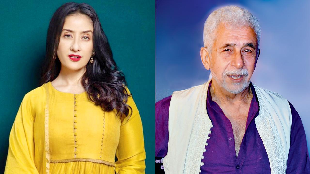 Manisha Koirala and Naseeruddin Shah lead Tees, which is a multi-generational family saga. Pics/AFP, Instagram