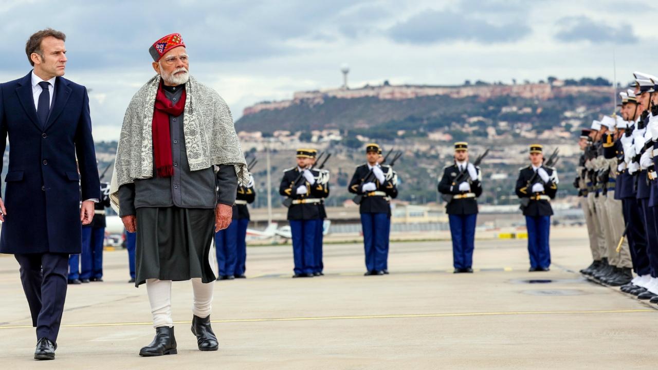 Macron came to see off PM Modi at the Marseille airport as departed for the US for the second leg of his visit