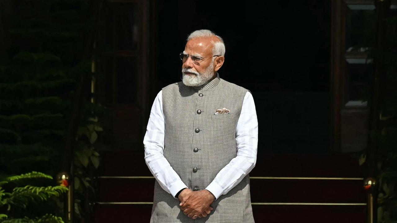 Extending a rare gesture of hospitality, PM Modi received the Amir of Qatar at the airport on Monday evening