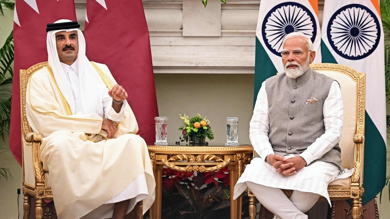 The Qatar Amir is accompanied by a high-level delegation, including ministers, senior officials and a business delegation. He had earlier come to India on a State Visit in March 2015