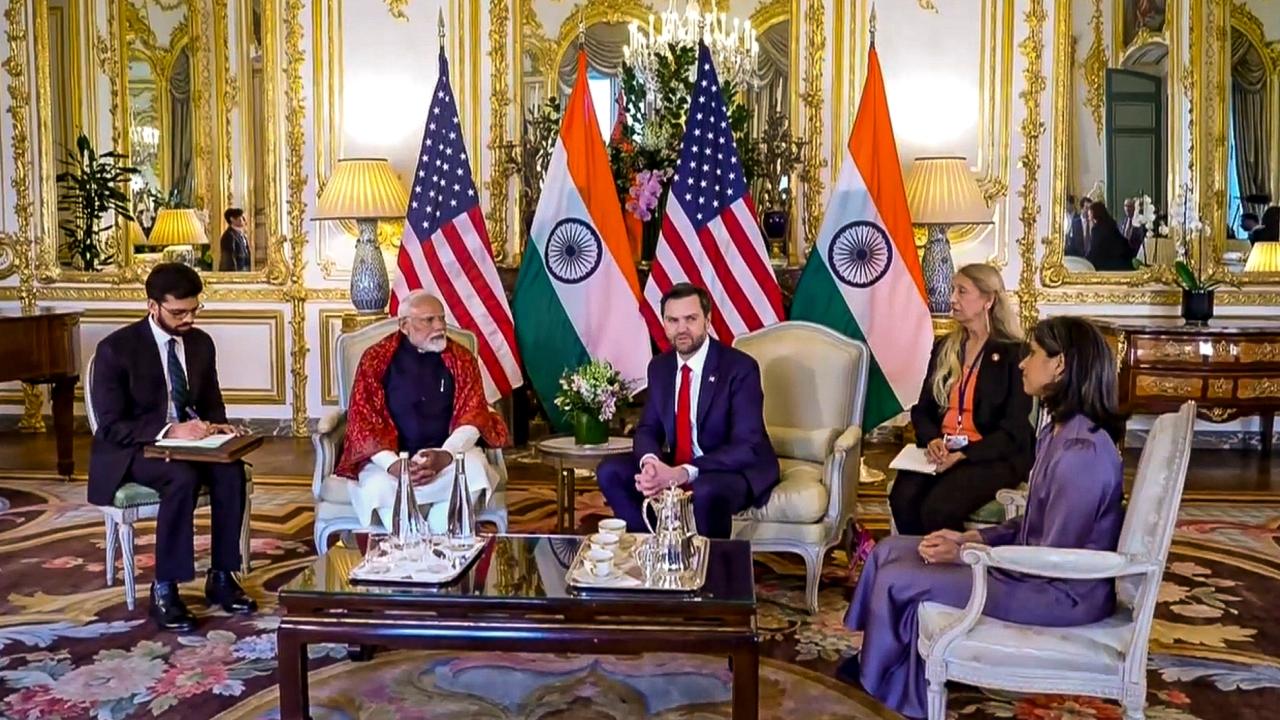 Earlier, in a video shared by PMO India, the prime minister was seen holding bilateral talks with Vance, while his wife watched on