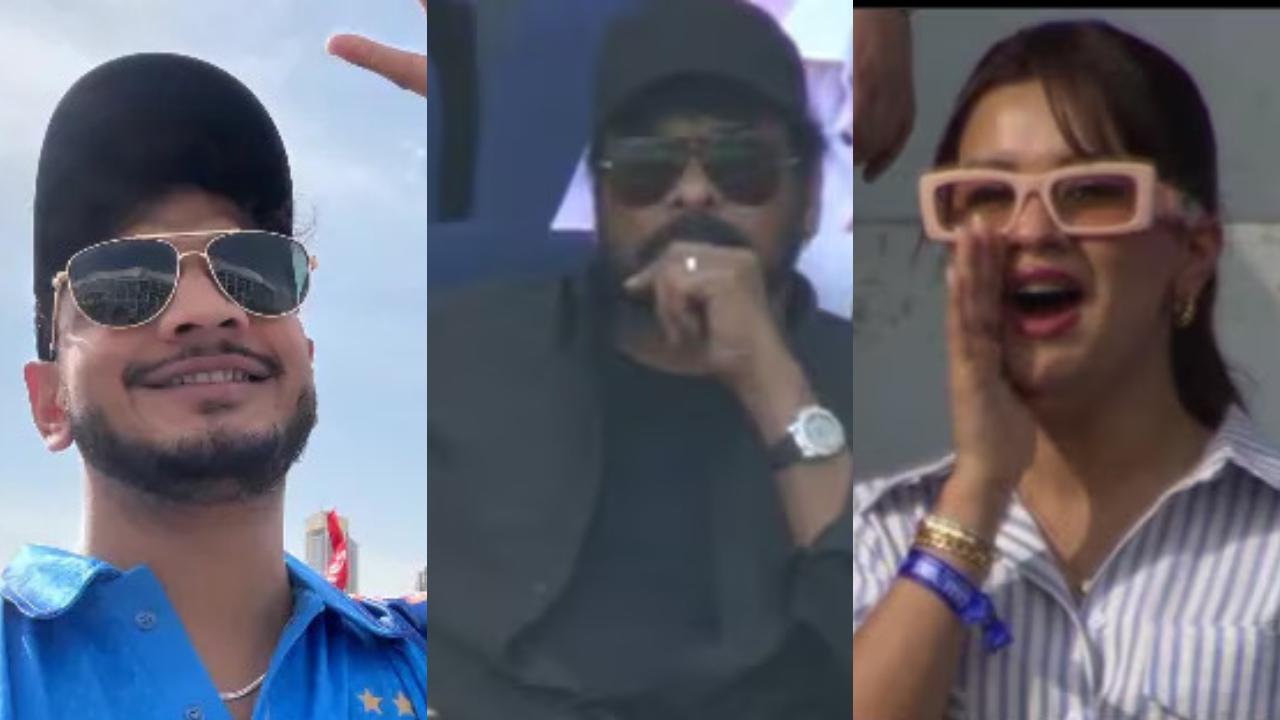 Several celebs are die-hard cricket fans—from Pushpa director Sukumar, Munawar Faruqui, and Avneet Kaur to Chiranjeevi—many have reached Dubai to watch Ind vs Pak match. Read More