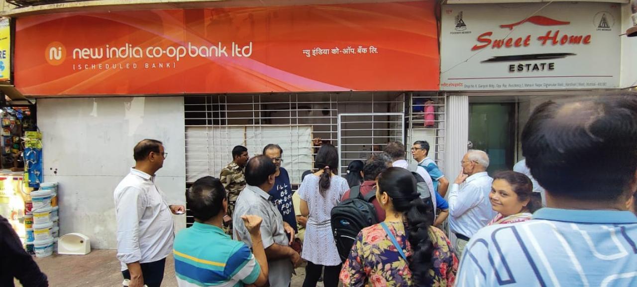 Breaking: Customers in panic as RBI freezes New India Co-operative Bank's operations, withdrawals halted