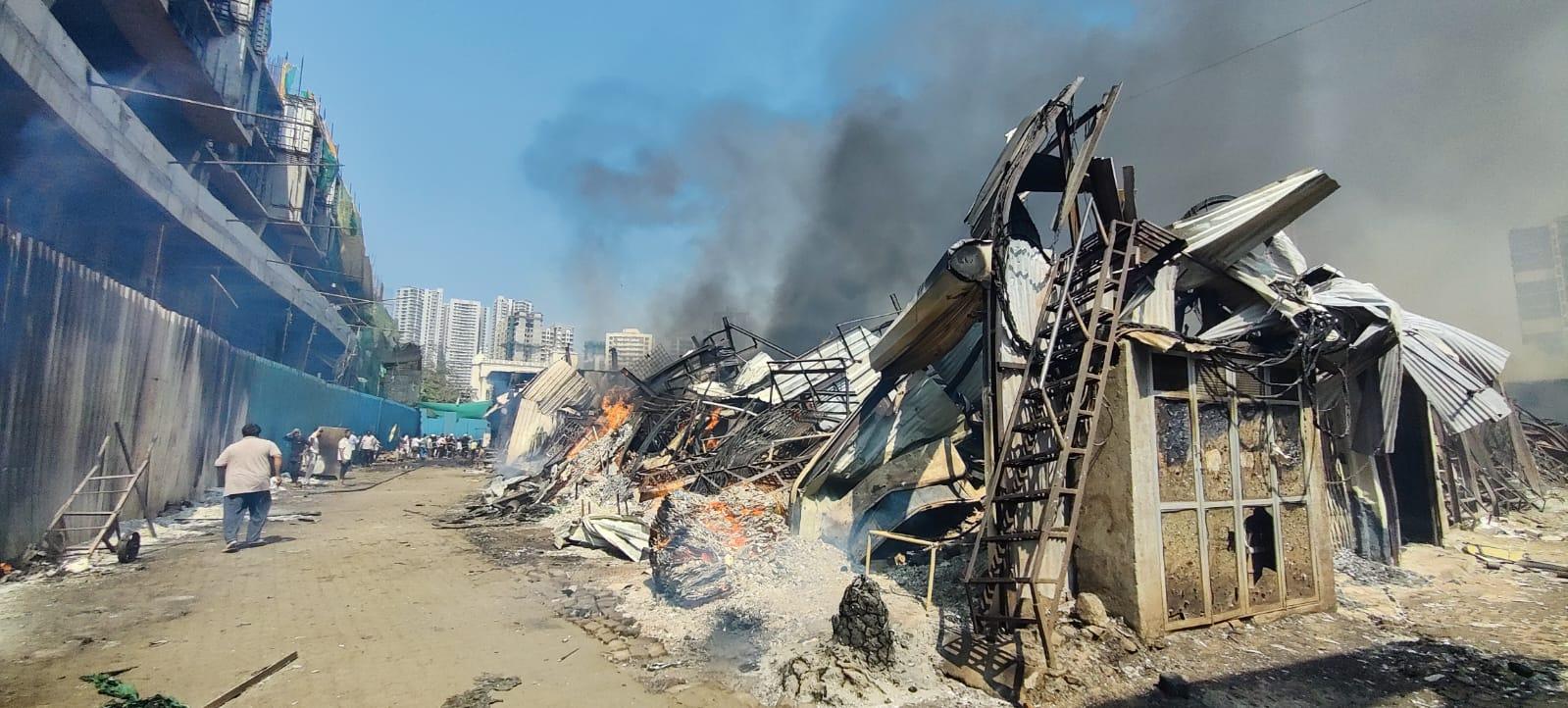 The Mumbai Fire Brigade categorised the fire as Level 2, indicating it was a major blaze.