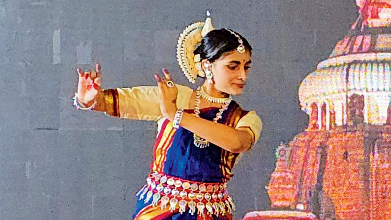 A moment from the Odissi performance