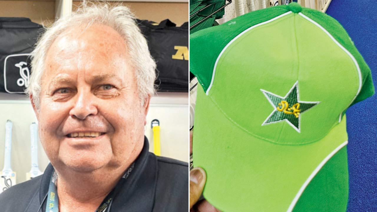 Marius Delport and a Pak cap at his store. Pics/Ashwin Ferro