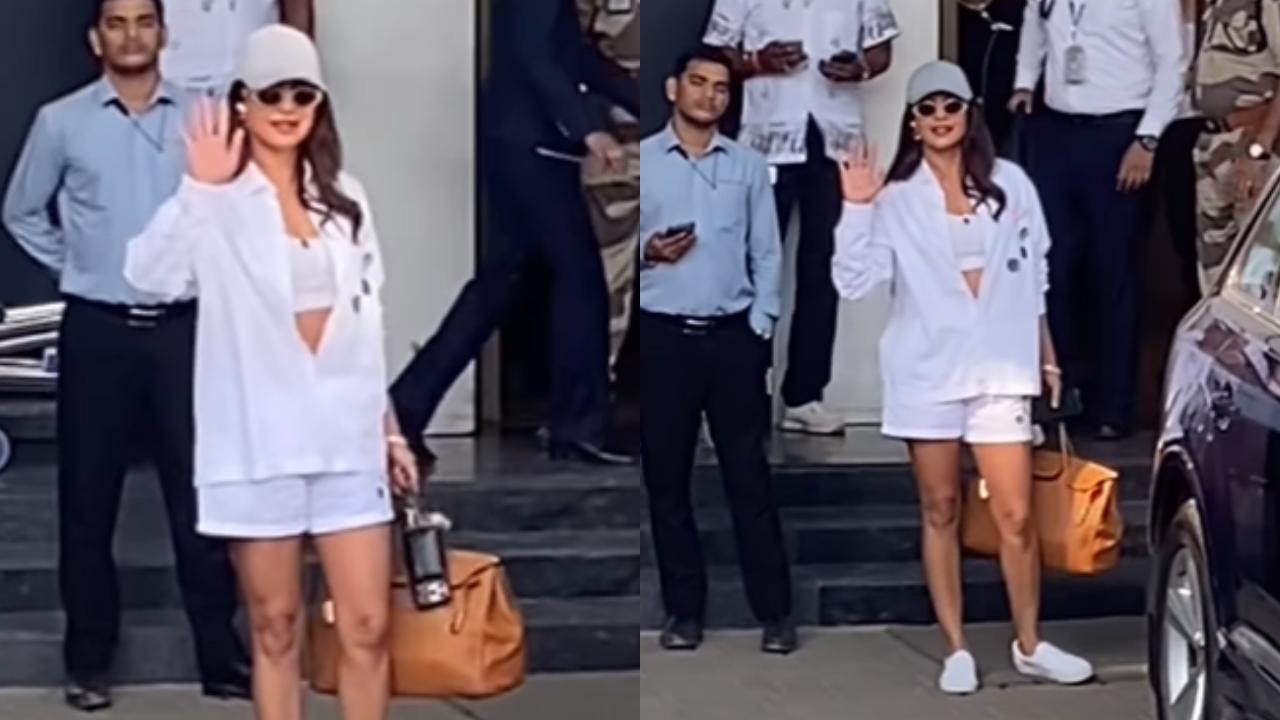 Priyanka Chopra arrives in Mumbai for brother Siddharth Chopra's wedding